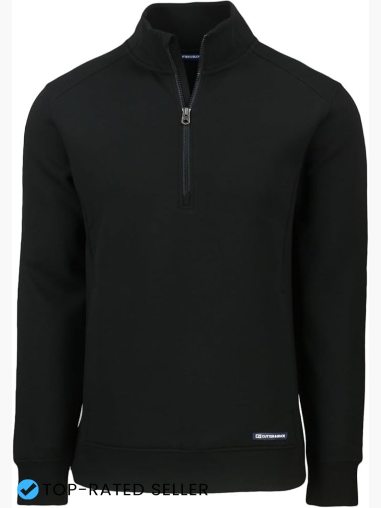 Eco Pullover Quarter Zip Long Sleeve Recycled Stretch Lightweight Layering